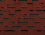 Гибкая черепица RoofShield Модерн Красный с оттенением