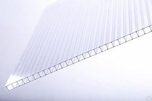 Сотовый поликарбонат Полиджи 3.7мм прозрачный 2,10х12,0 X2P (10.96)